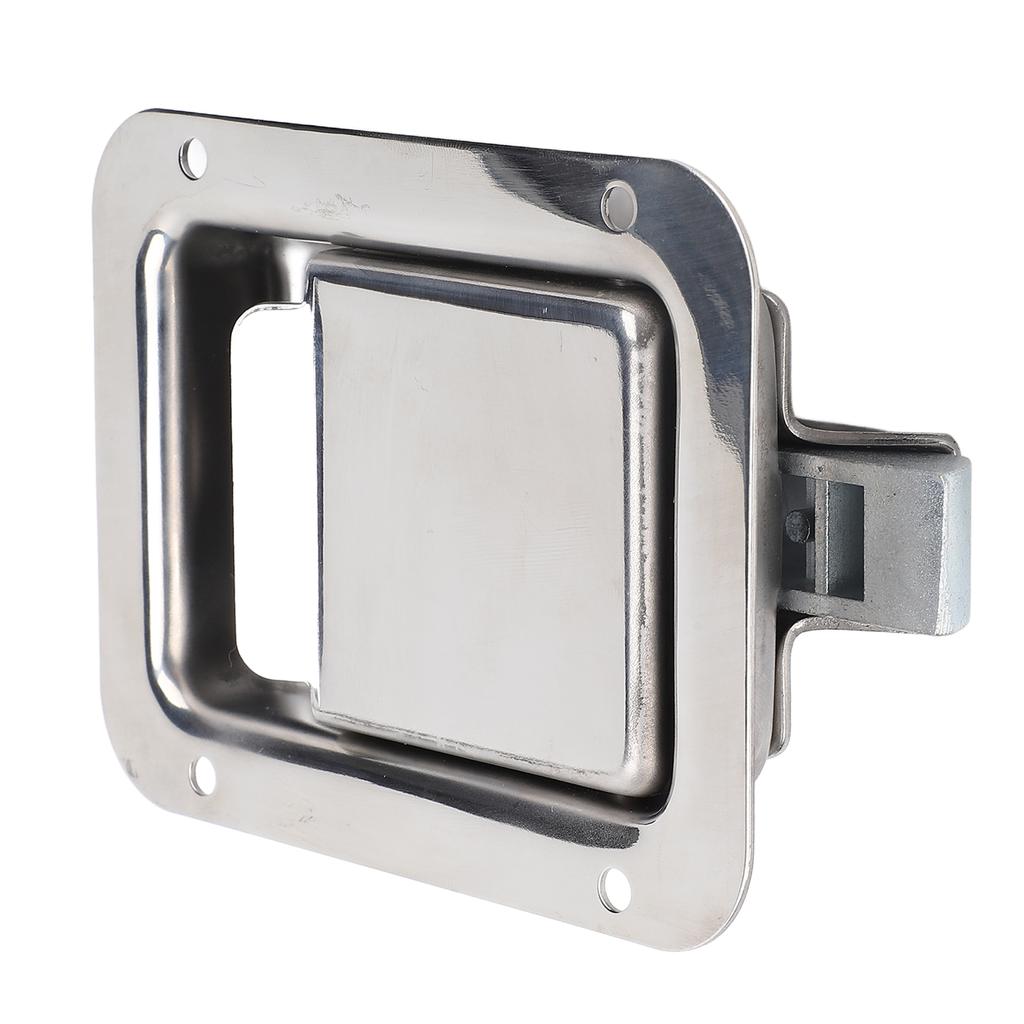 Truck Tool Box Latch Paddle Lock Stainless Steel 4.72x3.66in Trailer Door Latch Lock for Caravan RV