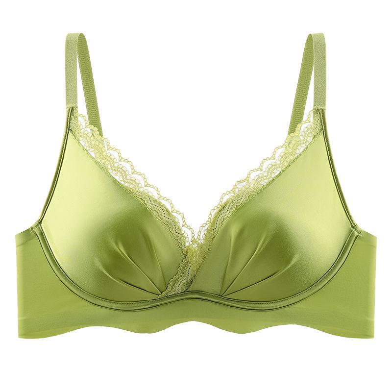 

Белое лунное сияние французское атласное кружевное нижнее белье: Бюстгальтер без косточек с поддержкой для маленькой груди и защитой от провисания 38/85AB (Upper Thin Lower Thick 1.5cm)