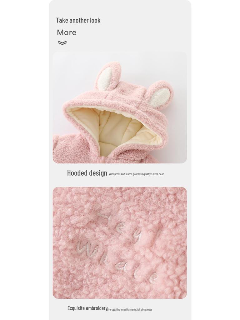 DUUDUU Autumn/Winter 2025 Newborn Thick Padded Jumpsuit