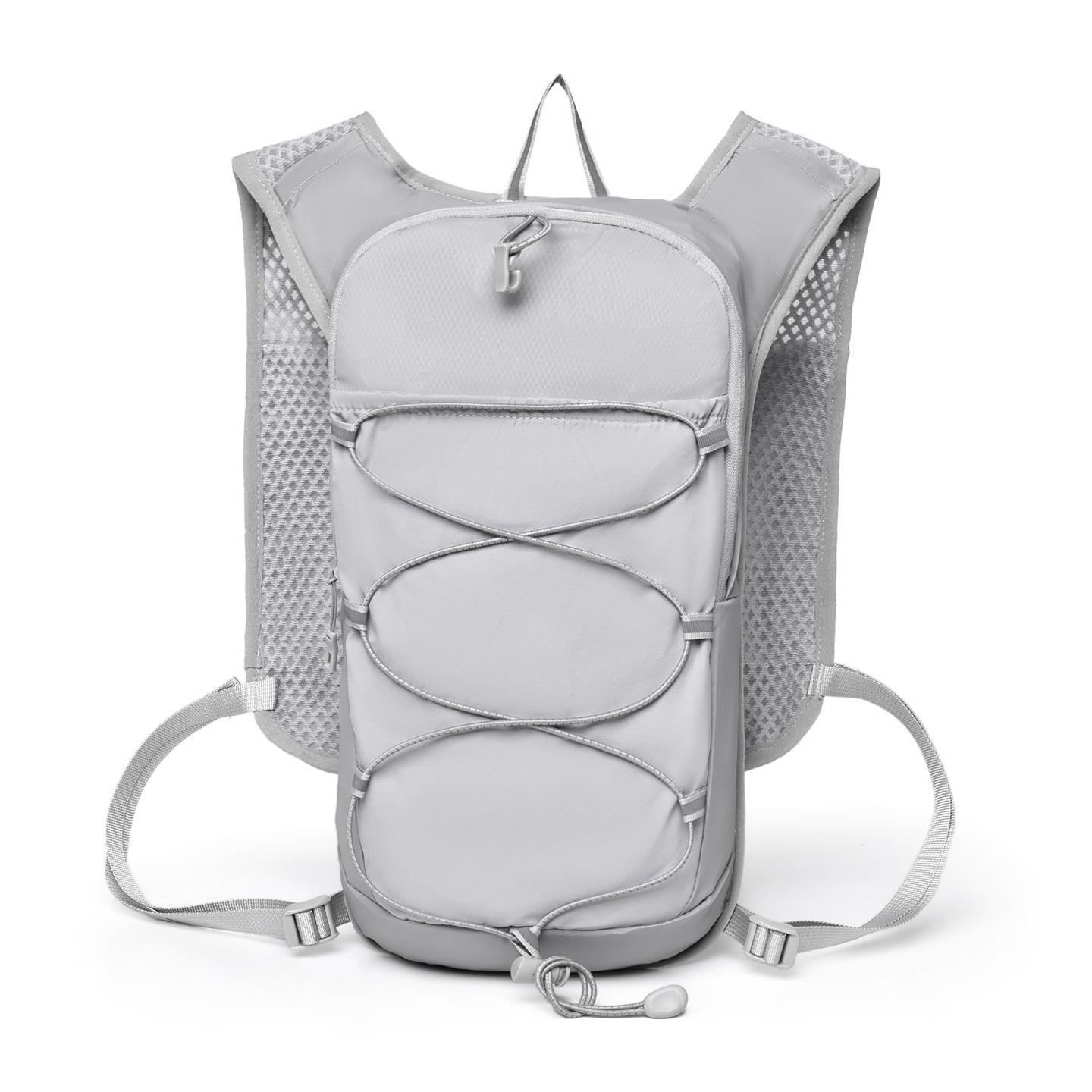 

Outdoor Running Backpack Multifunctional Sports Backpack Mountaineering Waterproof Mountaineering Camping Hiking Marathon Water Bag Backpack 20l or less світло-сірого кольору
