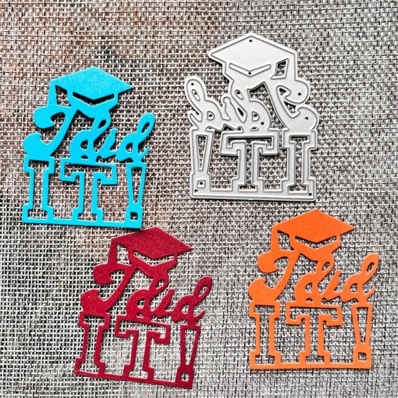 Graduation Metal Cutting Dies DIY Craft Carbon Steel Embossing Template Stencil Scrapbooking for Card Die Cuts Mold