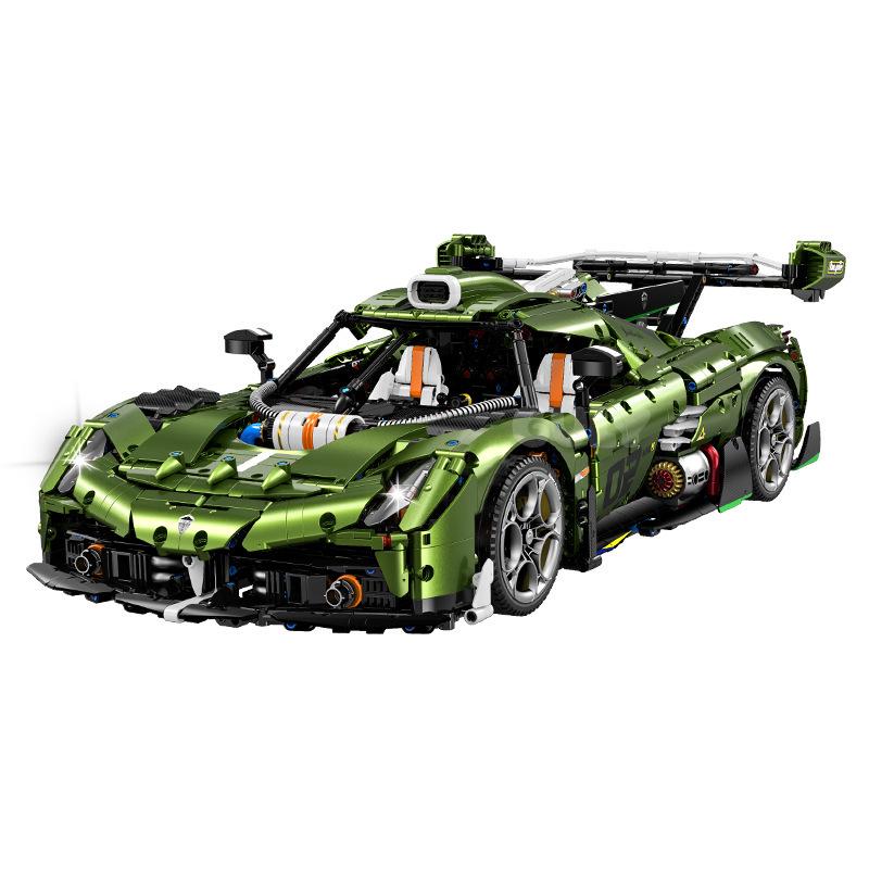 Gu Li 10628 Mamba Green Koenigsegg Sports Car Building Blocks Compatible with Lego