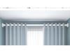 Silent Curtain Track with Punch-Free Installation - Balcony Side & Top Mount Slide Rail with Pulley and Hook Guide.