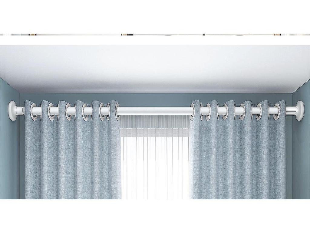 Silent Curtain Track with Punch-Free Installation - Balcony Side & Top Mount Slide Rail with Pulley and Hook Guide.