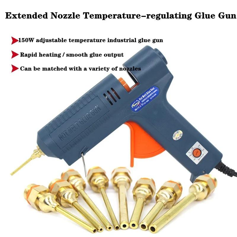 Adjustable Temperature 150W Hot Melt Glue Gun, Large Hot Glue Sticks, For DIY and Craft Projects