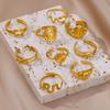 Ring for Women Stainless Steel Snake Gold Color Open Rings Female Vintage Jewelry Luxury Wedding Accessories Birthday Gifts