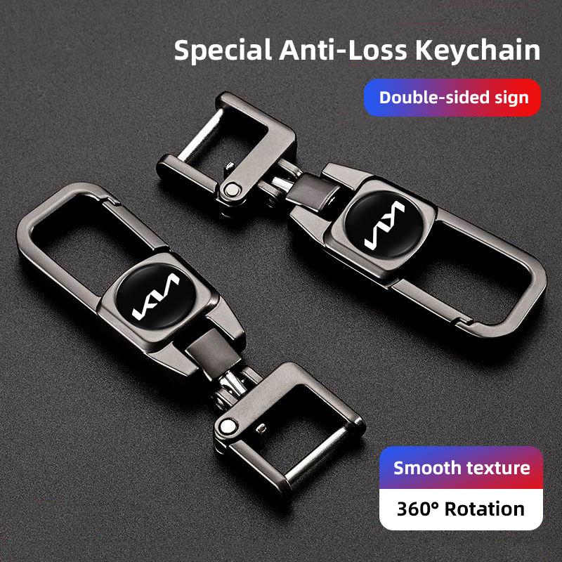 Car Keychain 360 ° Rotating Keyring Valve Stem For KIA K5 K9 Sorento Ceed Sportage Carnival Stinger Forte Niro Cadenza Soul EV6 rnqt40