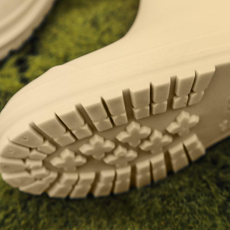 New rain shoes women's fashion water shoes wear non-slip rain boots thickened water boots work overshoes rubber shoes water shoes