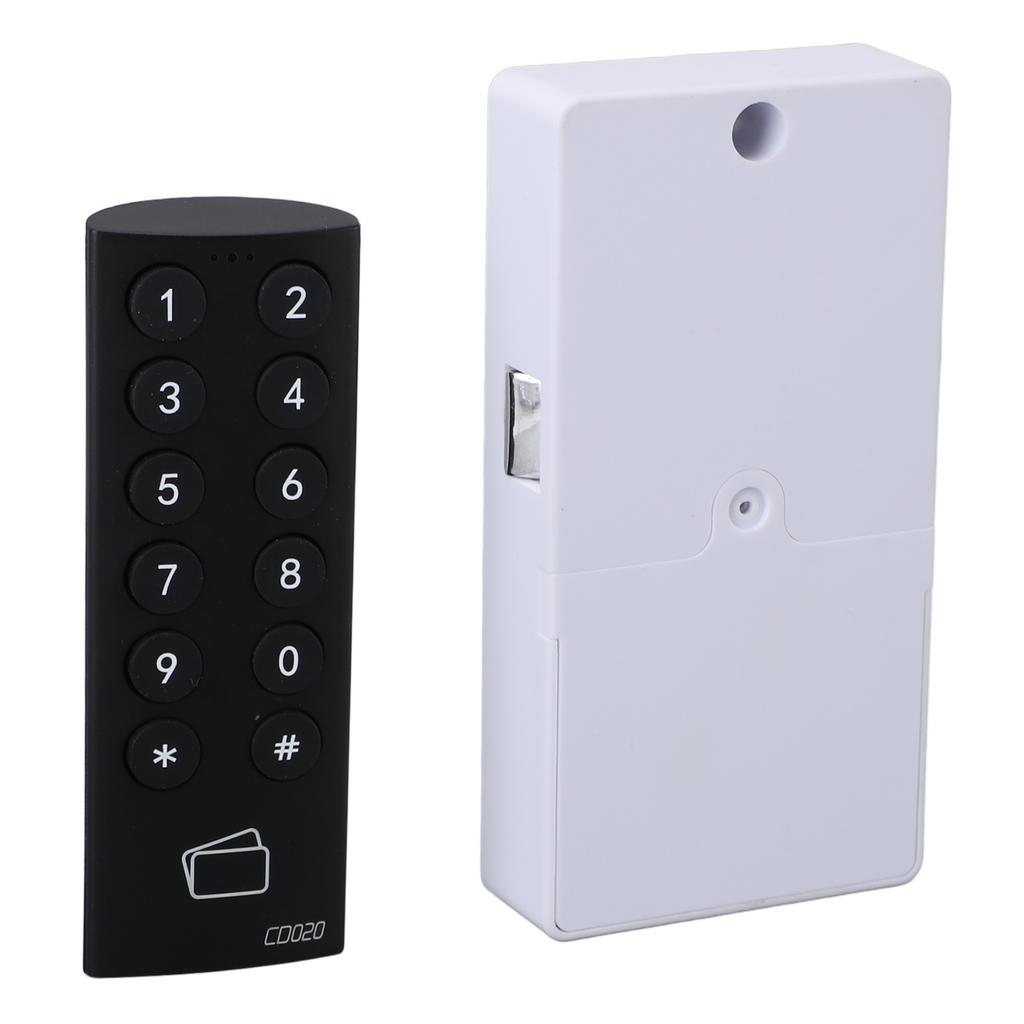 Skåplås Lösenordslås Smart Känslig Pekknappsats Elektroniskt Lådlås med Kort för Skåp Garderob Arkivskåp