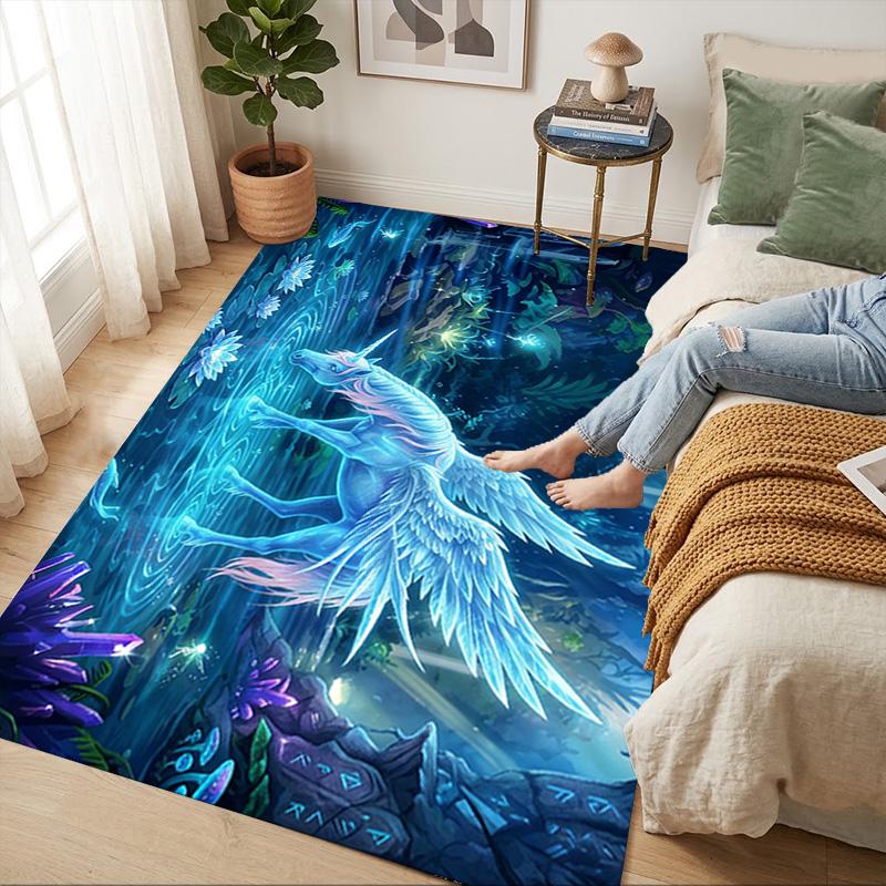 Forest Living Room Nonslip Area Rug Soft Carpet For Bedroom Game Playroom Sofa Office Home Decor Doormat Christmas Gift C929306
