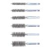 6pcs 1/4 Inch Hex Shank Stainless Steel Bore Brush Set 8/10/12/15/17/19mm Stainless Steel Bristles Wire Brush for Drill