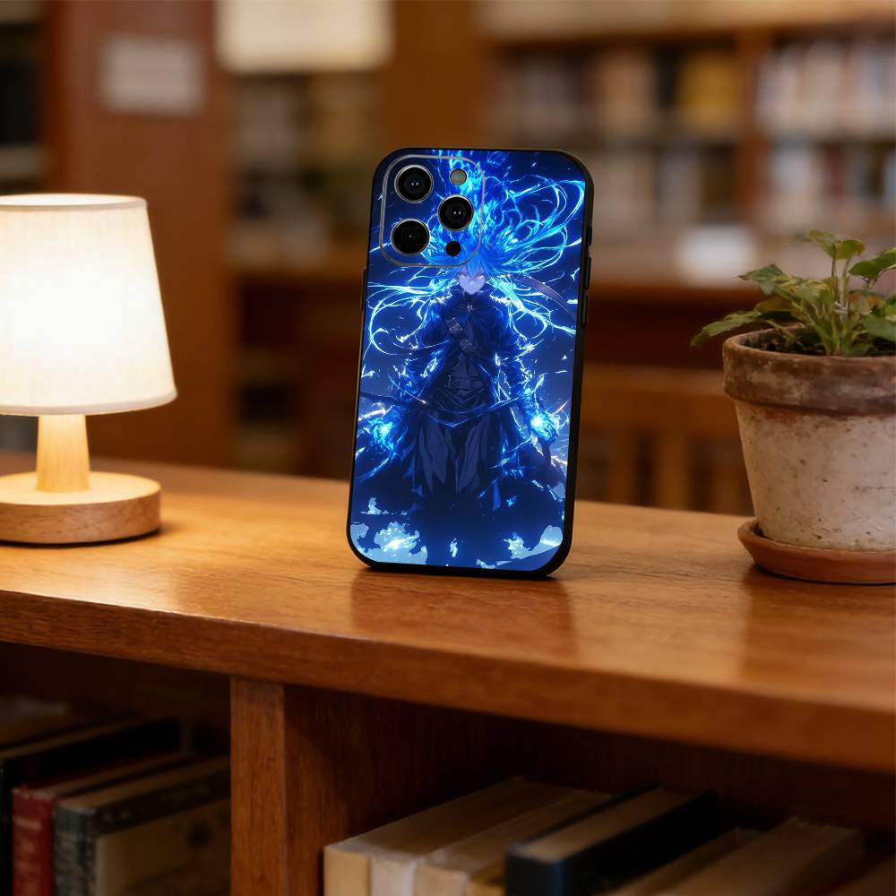 

Rimuru Phone Case For iPhone 17,16,15,14,13,12,11 Plus,Pro Max,XS,Soft Silicone Black Cover iPhone15ProMax