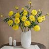 73cm Length Silk Flower Branches 3 Heads Simulated Floral Decor Wedding Bouquet