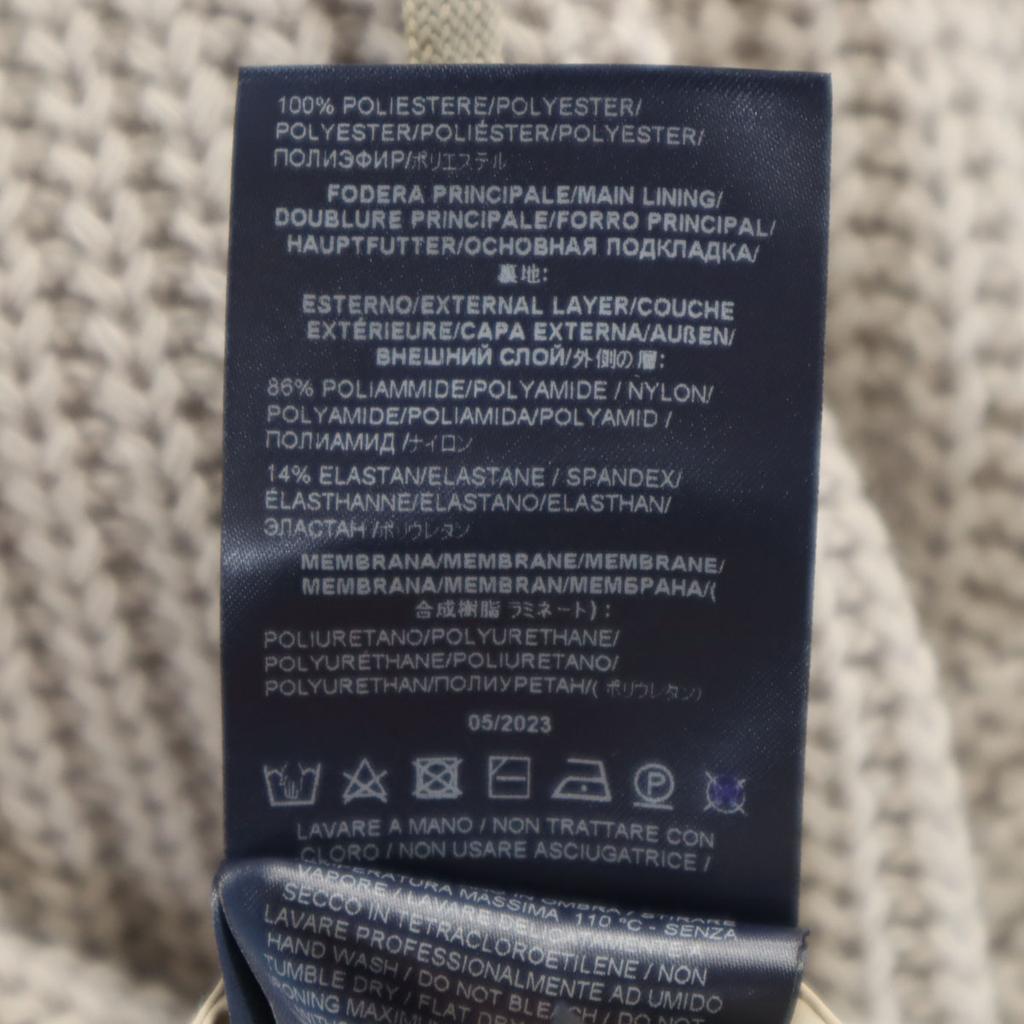 Herno wool Long sleeve reversible knit Zip hoodie 50 gray Men's Used