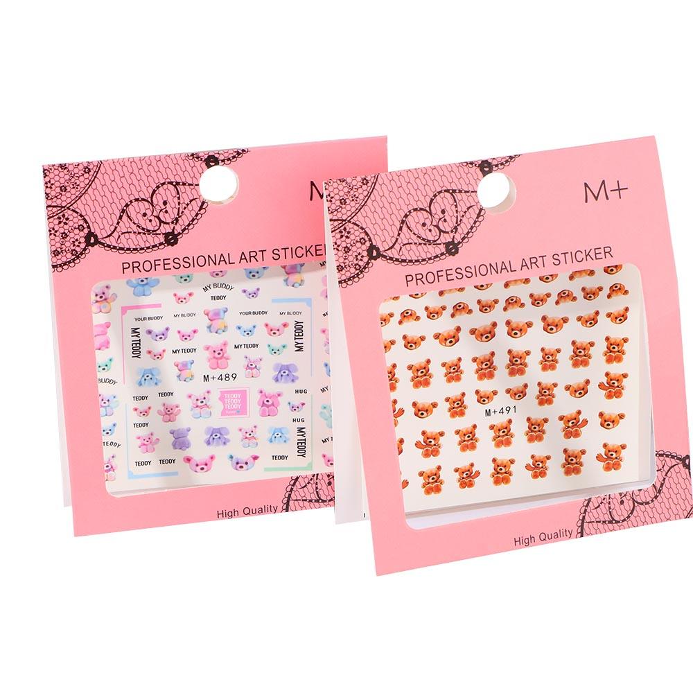 Decals Art decorations sticker Exquisite design 3D Nail Art Stickers Cute bear decorations sticker