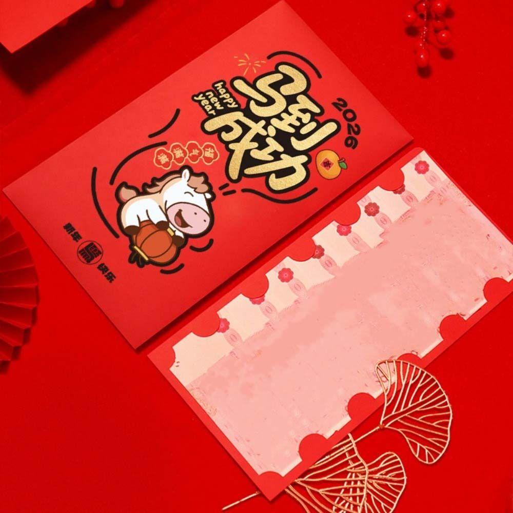 Chinese Style New Year Money Envelope Traditional Bless Fortune Pocket  Birthday Celebration