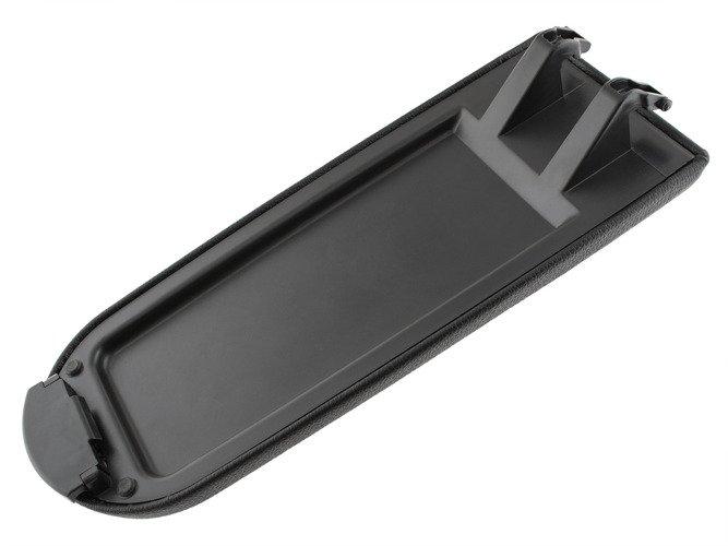 Seat Ibiza IV 2008- armrest flap with button and upholstery set BLACK ECO LEATHER
