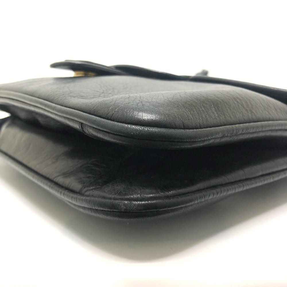 CELINE logo Crossbody bag, shoulder bag Shoulder Bag Leather Black
