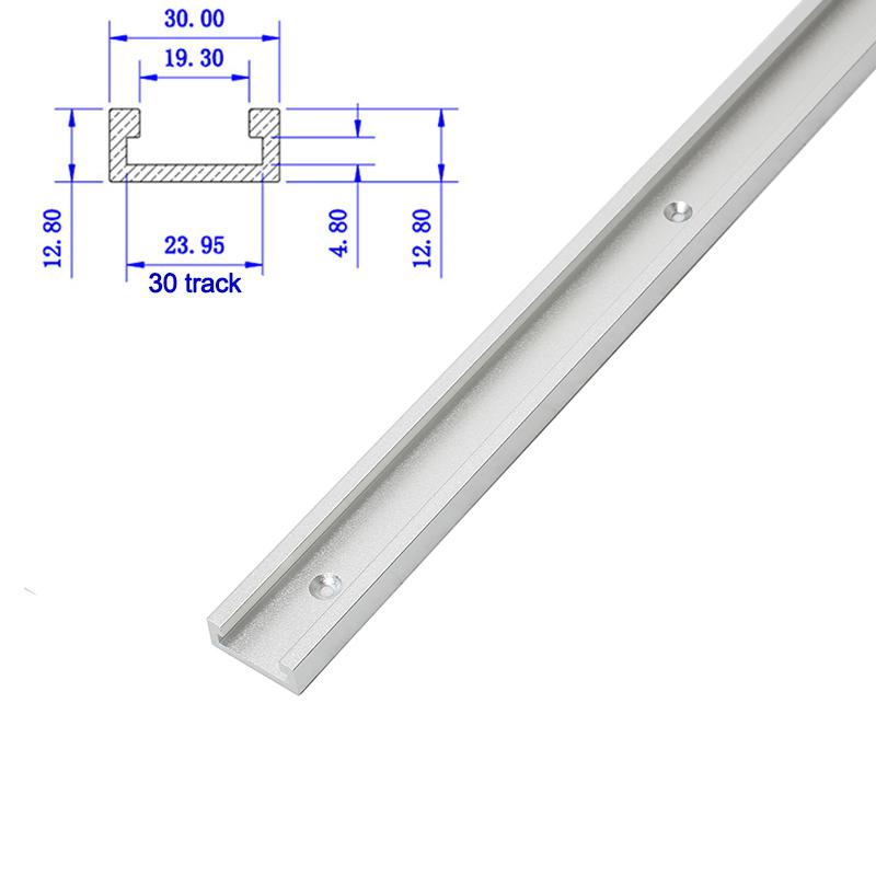 1Pc 19/30/45/75Type T-tracks T-Slot Aluminium Alloy Miter Track Jig Miter Bar Slider Table Saw Router Table DIY Woodworking Tool