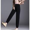 Winter Korean Women Fleece Pant Casual Solid Elastic High Waist Lace-up Loose Female Trousers Thickening Warm Fashion Sweatpants