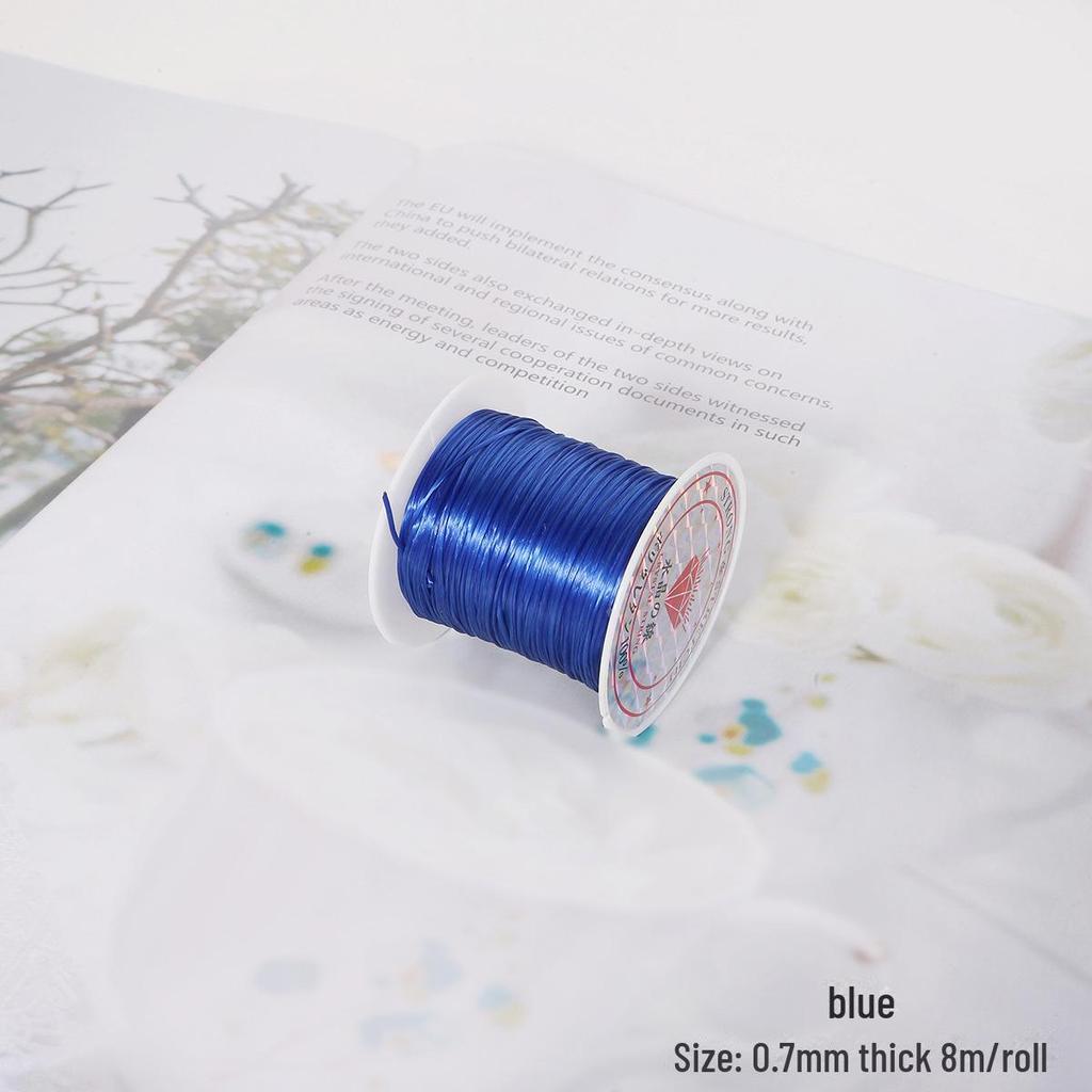 Handmade DIY Colored Elastic Line for Beaded Jewelry Making - Ring, Necklace, Bracelet. Braided Line for Accessories.