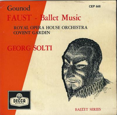 7inch Record GEORG SOLTI - Gounod, Faust - Ballet Music CEP668 Decca 1960 UK Classical Used