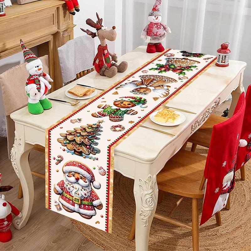 

Christmas Table Runner Merry Christmas Decoration for Home Xmas Party Decor 2026 Navidad Notal Noel Ornament Happy New Year 2026 35*180cm