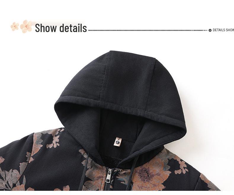 Plus Size Winter Cotton Jacket for Middle-Aged and Elderly Women - Warm Coat for Special Sizes