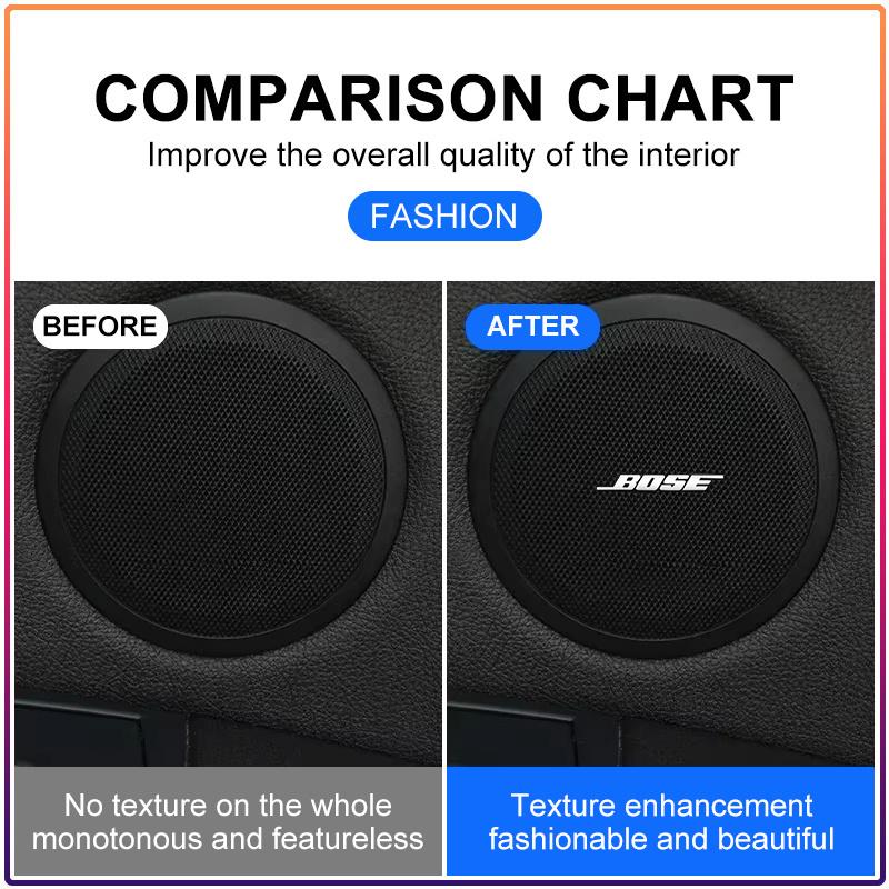 BOSE Letter Logo Badge aluminum 3D car audio stickers For bmw Dacia Alfa Romeo Lada Skoda Hyundai Infiniti Volvo Jaguar