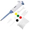 Walfront Micropipette, Pipettor, Adjustable Volume Dispenser, Single Channel, Manual Adjustment, 0.5-10ul, Lab Tool, Mechanical Drive