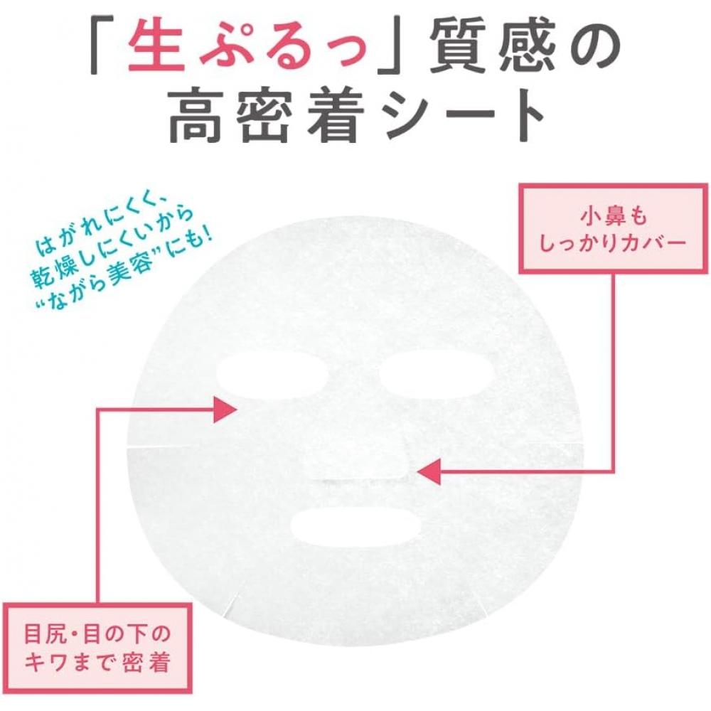 Cezanne Dense Hydro Mask  Pack Of 7  130ml   Highly Moisturizing Sheet Mask With Fresh Plum Texture Pack Of 1