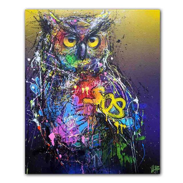 Nordic Street Graffiti Art Animal Canvas Abstract Rabbit Koala Tiger Orangutan Poster Office Living Room Home Decoration Mural No Frame
