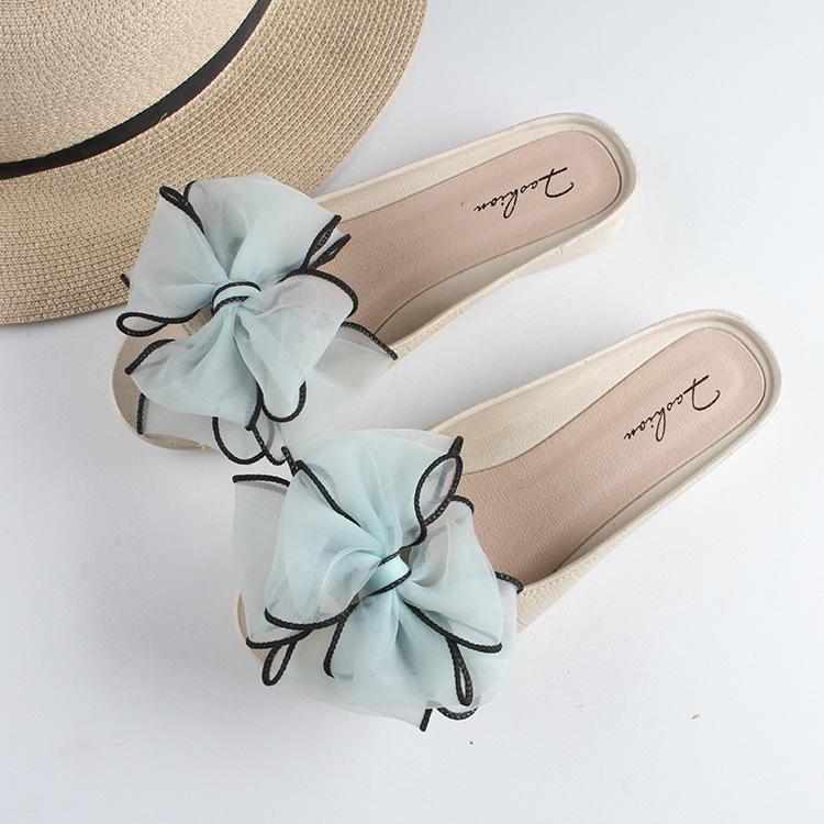 Yuzhihao Bowknot Flat Summer Sandals 36-37