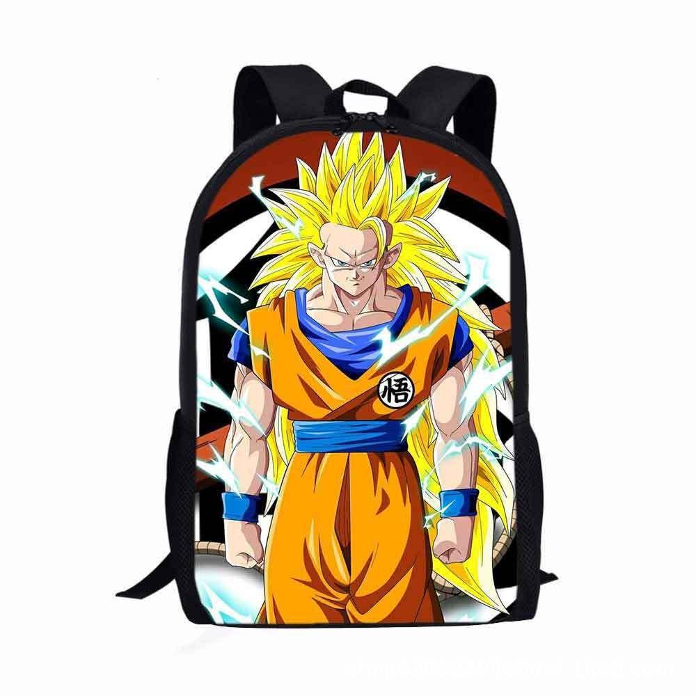 Dragon Ball Anime Cartoon Print Design Kids Backpack Elementary School Backpack