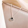925 Silver Cute Cat Paw Pendant Simple Necklace