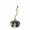 Copper Pumpkin Decor Curved Segmented Statue Lustrous Finish Autumn Harvest Pumpkins for
