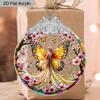 1pc Elf Butterfly Acrylic Ornament, Stained Effect Decor for Home/Car/Bar/Bedroom, White Elephant & Seasonal Gift