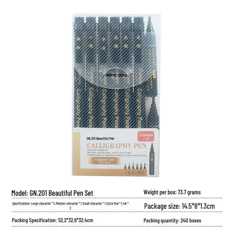 Wide Collection of Refillable Calligraphy Pen Sets: Soft Tip, Large/Small Regular Script, Ultra-Fine Outlining for English Practice Writing.