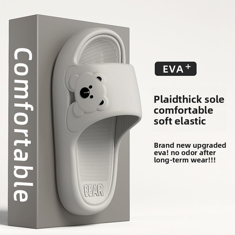 Slippers for Women, Indoor Home Bathroom, Anti Slip, Summer Outdoor Wear, Thick Soled Sandals for Men