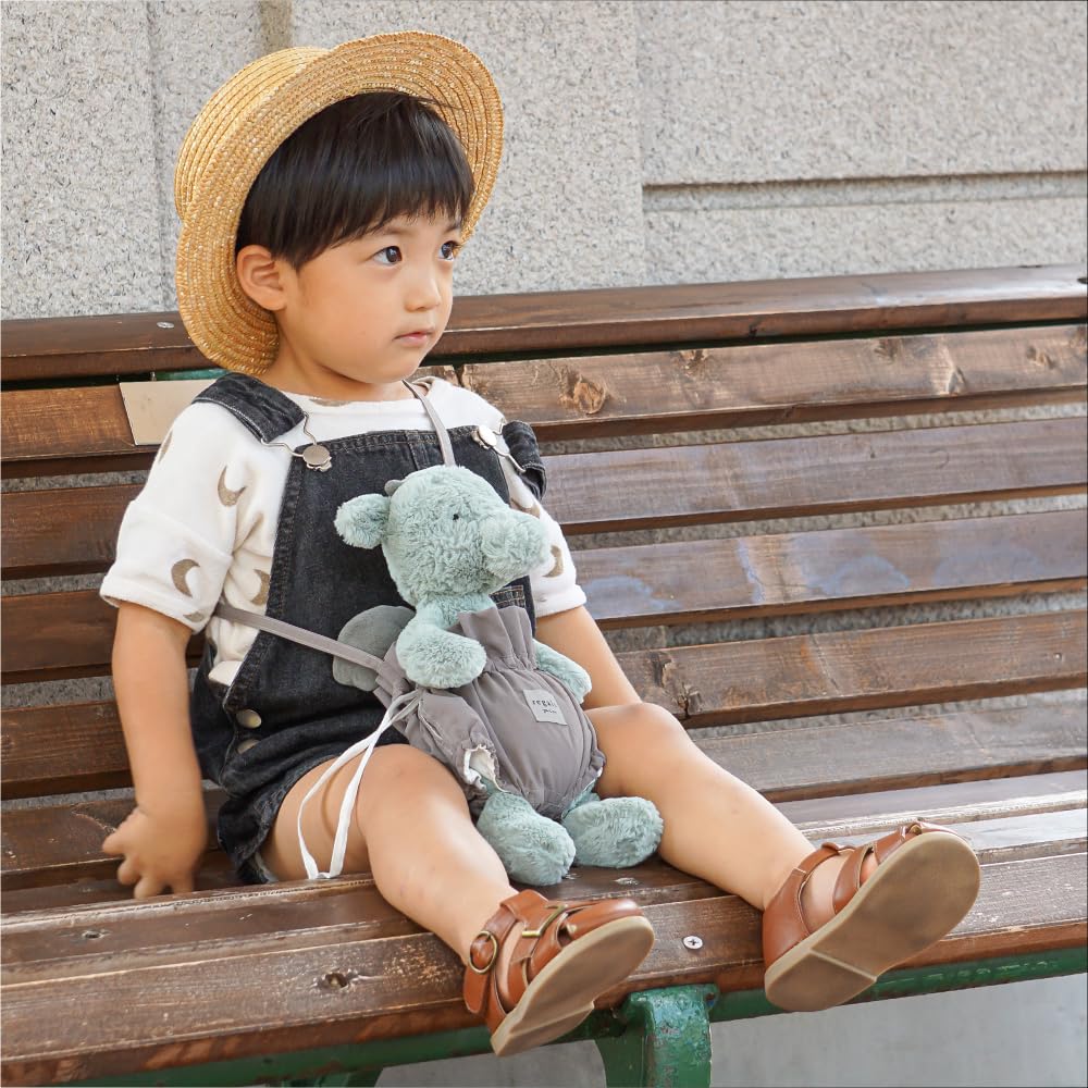 regalo Plush Doll Carrying Pouch Bag Shoulder Harness for Hands-Free Baby (Slate Gray)
