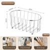 Stainless Steel Storage Basket Rustproof Quick Drain Design For Bathroom Organizing Skincare Cosmetics