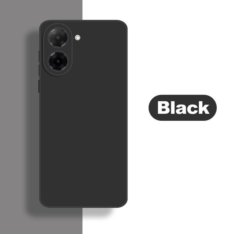 

For Xiaomi Redmi A5 Case Xiaomi Redmi A5 4G Cover Soft Liquid Silicone Bumper Shield Protective Phone Cases On Redmi A5 Funda A5 4G(171.7mmLength) чёрный