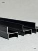 Aluminum Alloy Toilet Partition Door Edge Stop Strip Hardware - Thickened H-profile Card Slot