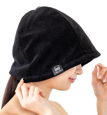 Global Japan Sauna Hat for Men and Also for Hair Drying Black Women, Towel, Absorbent, Quick-Drying, Washable, 100% Cotton, Pile, Towels,