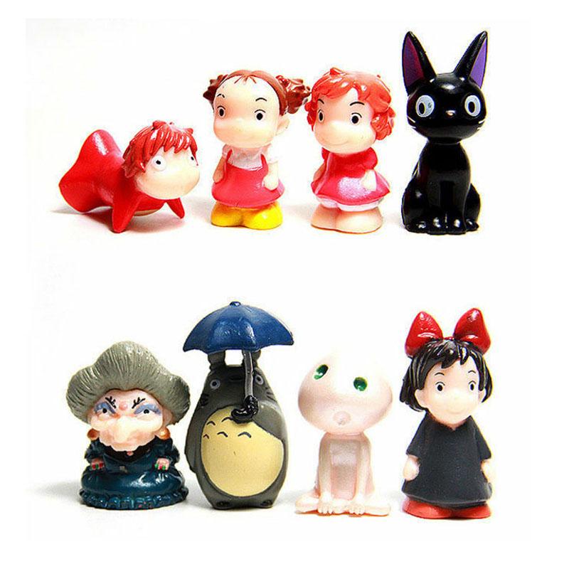 

Набор 8 шт. Тоторо Понио на скале Мини Милый Мой сосед Экшн-фигурка Игрушка Детям