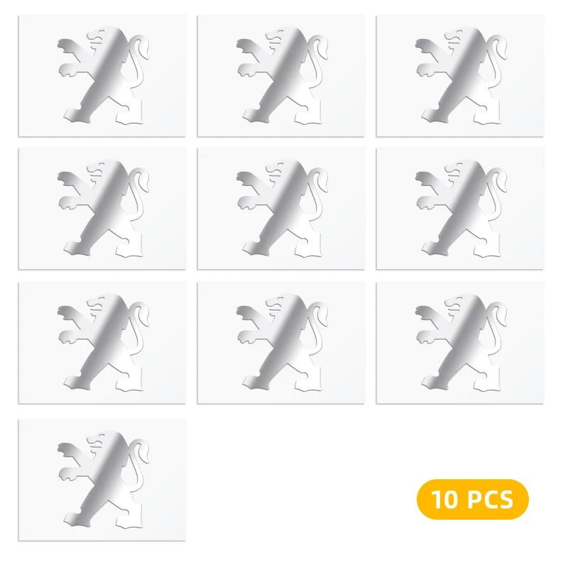 New Car Styling Metal Emblem Car Interior Dekoration Stickers Badges For Peugeot 206 207 208 308 508 106 107 108 2008 3008 5008