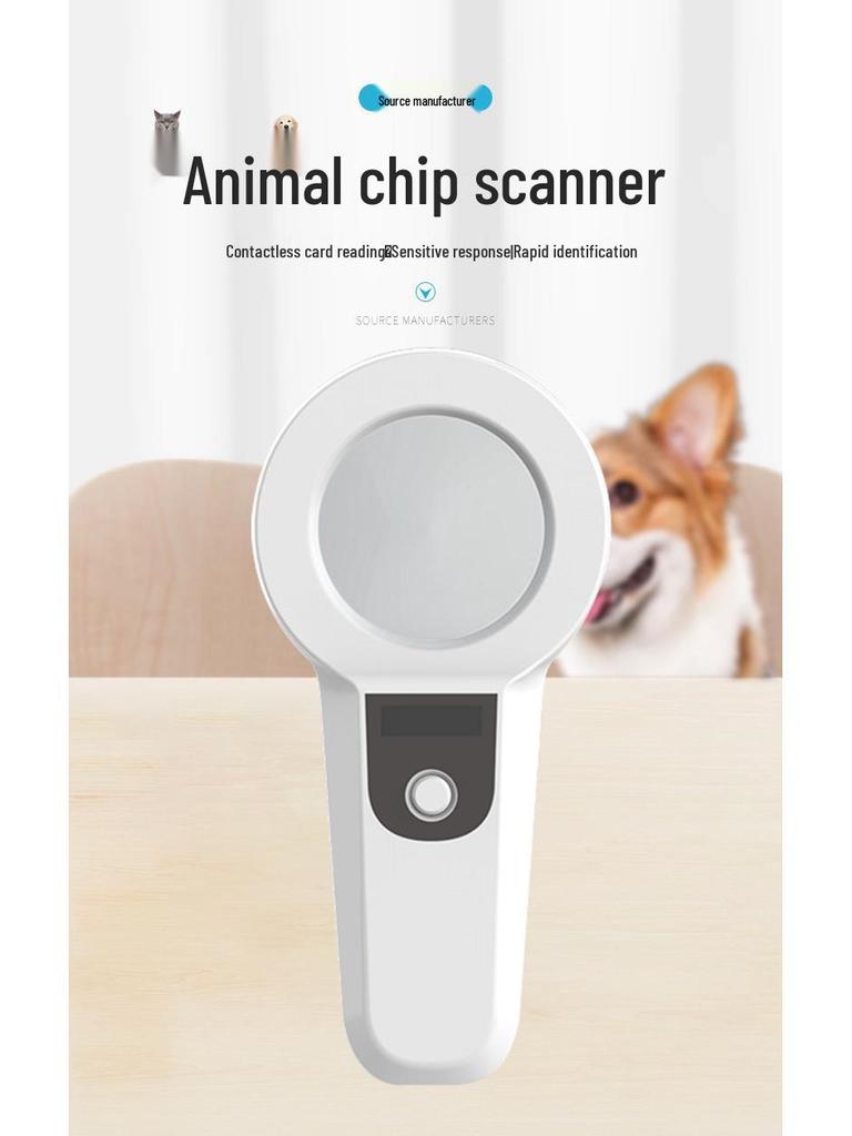 Pet Chip Scanner Handheld RFID Animal Tag Reader