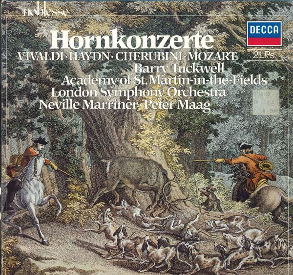 

LP Record BARRY TUCKWELL NEVILLE MARRINER A Hornkonzerte Vivaldi Haydn Cher 648180DM DECCA 1982 Germany Classical Used