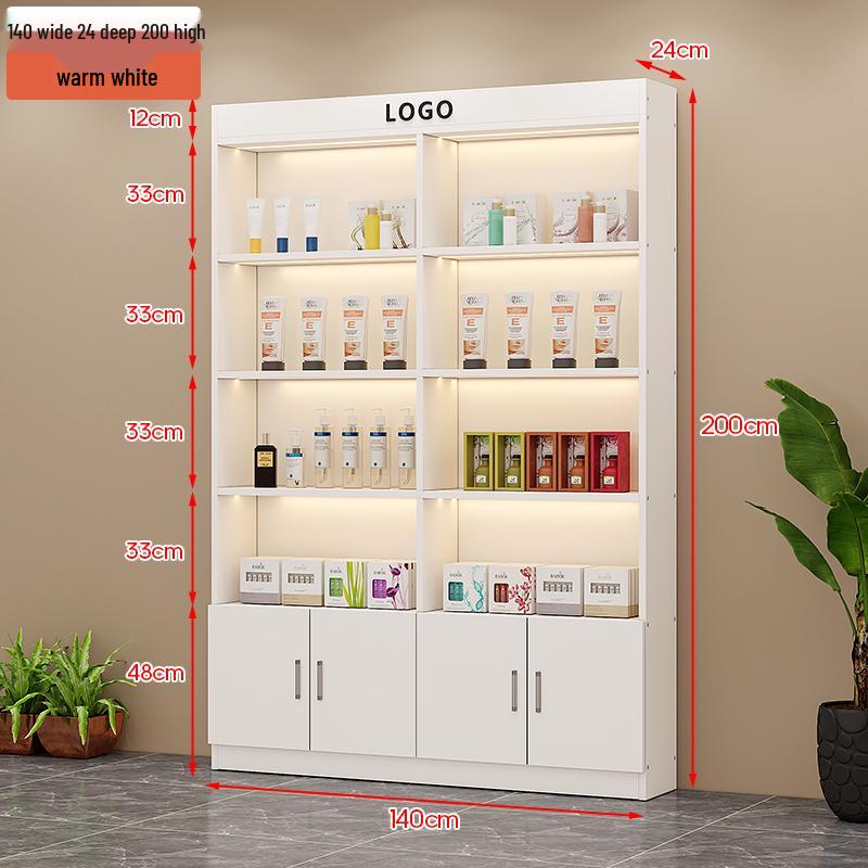 Illuminated Beauty Product Display & Storage Cabinet