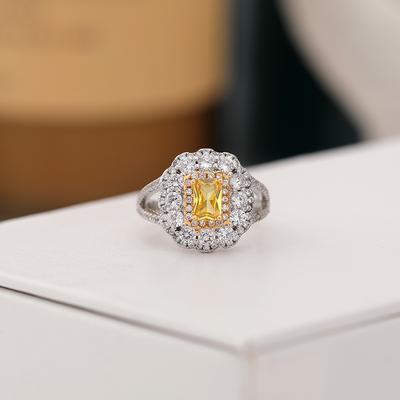 Clearance Goods Are On Sale At a Loss Micro-inlaid Pink Diamonds, Yellow Diamonds, Index Finger Rings, Women's Zircon Women's Jewelry Rings.